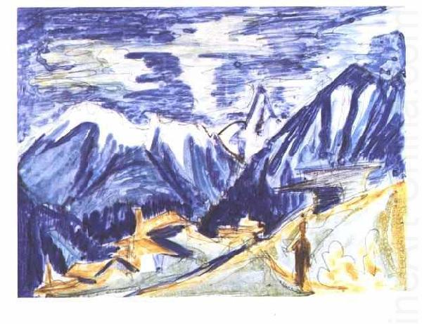 Ernst Ludwig Kirchner Staffelalp in the autumn china oil painting image